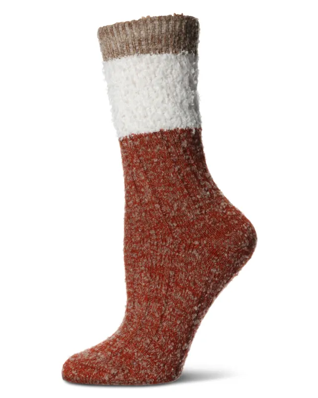 Women's Distinctone Stripe Soft-Fit Wool Blend Crew Socks sold by MeMoi