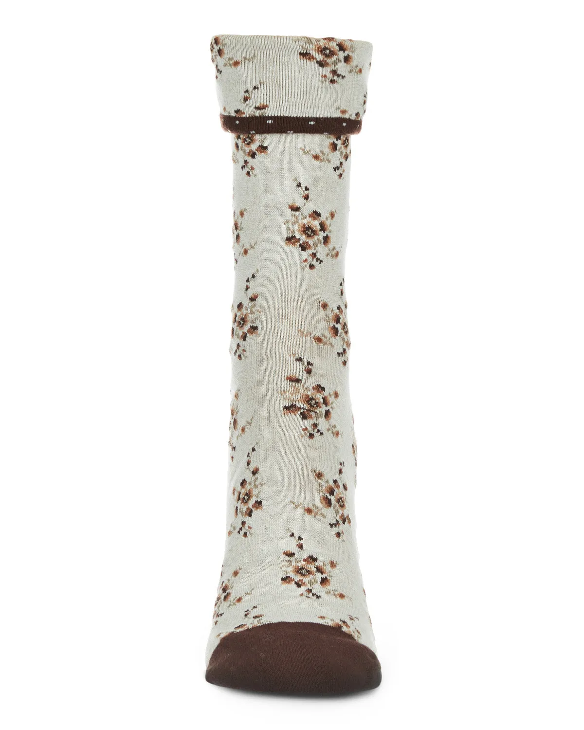 Vintage Floral Women's Cotton Blend Ankle Socks sold by MeMoi product image thumbnail 4