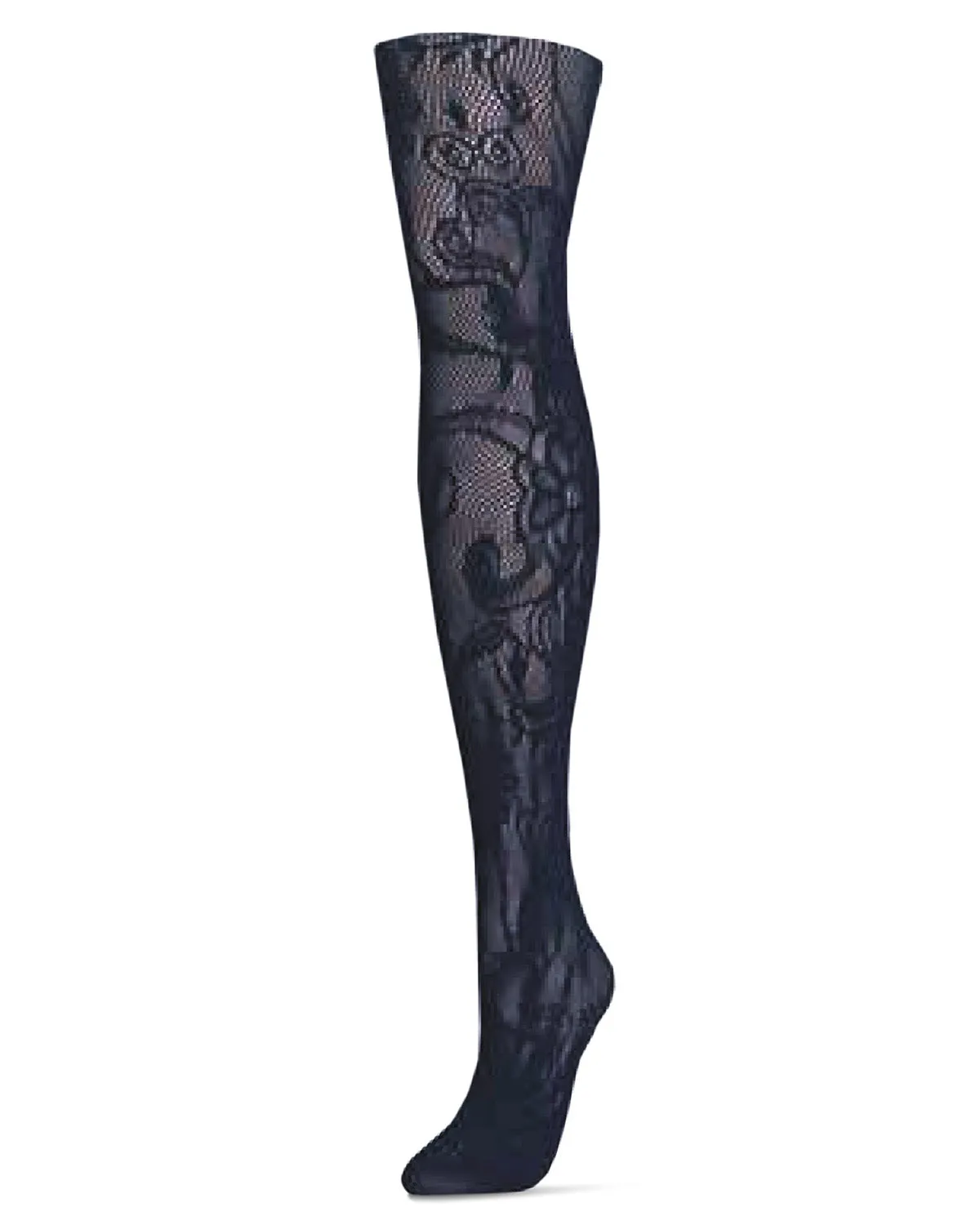 Women's Botanic Scene Net Tights sold by MeMoi product image thumbnail 3