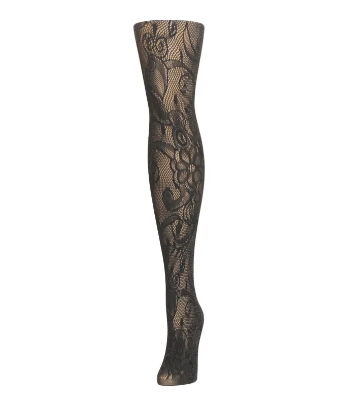 Women's Botanic Scene Net Tights sold by MeMoi