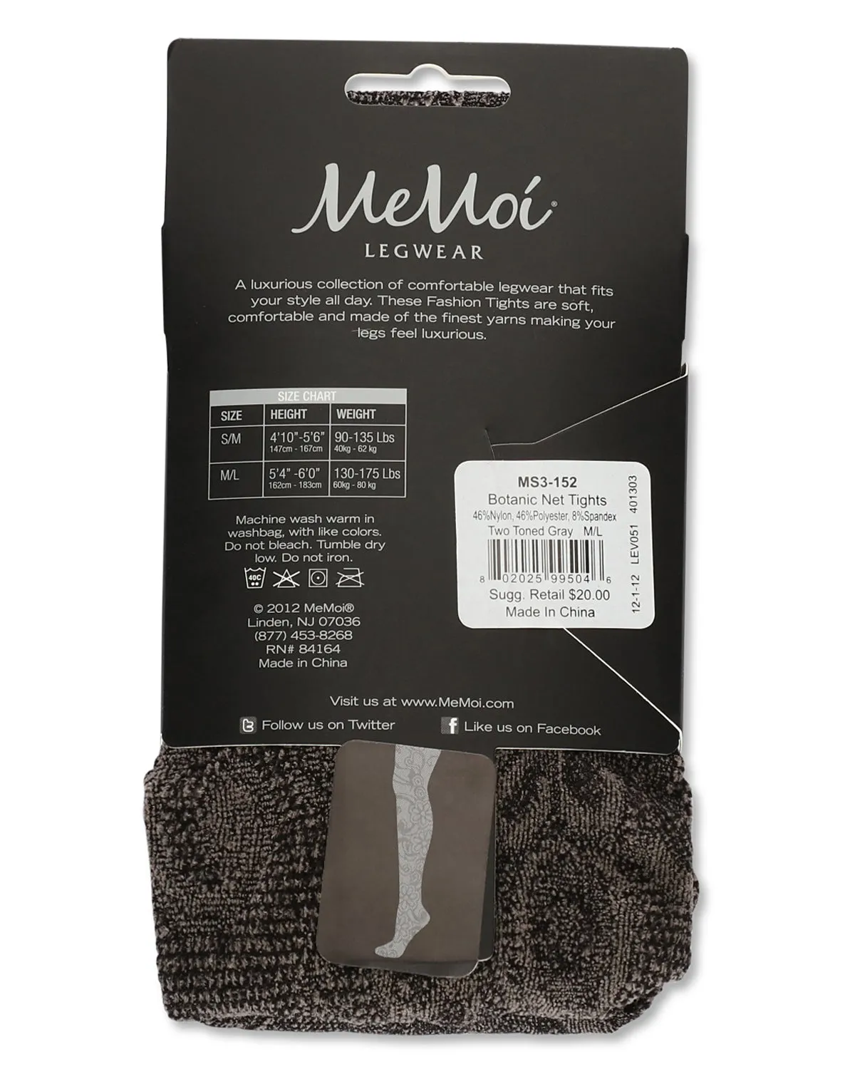 Women's Botanic Scene Net Tights sold by MeMoi product image thumbnail 5