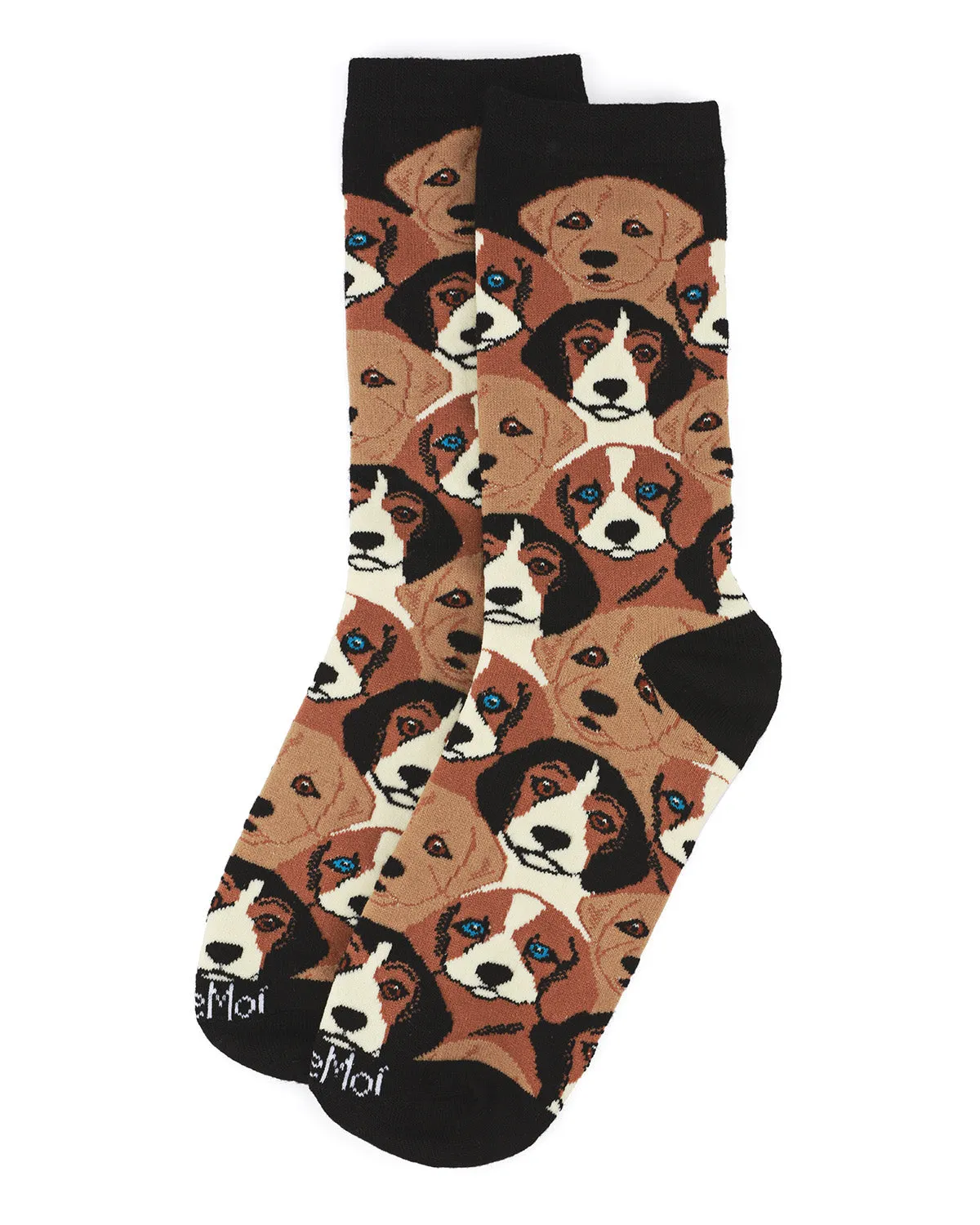 Women's Puppy Bamboo Blend Crew Socks sold by MeMoi product image thumbnail 3