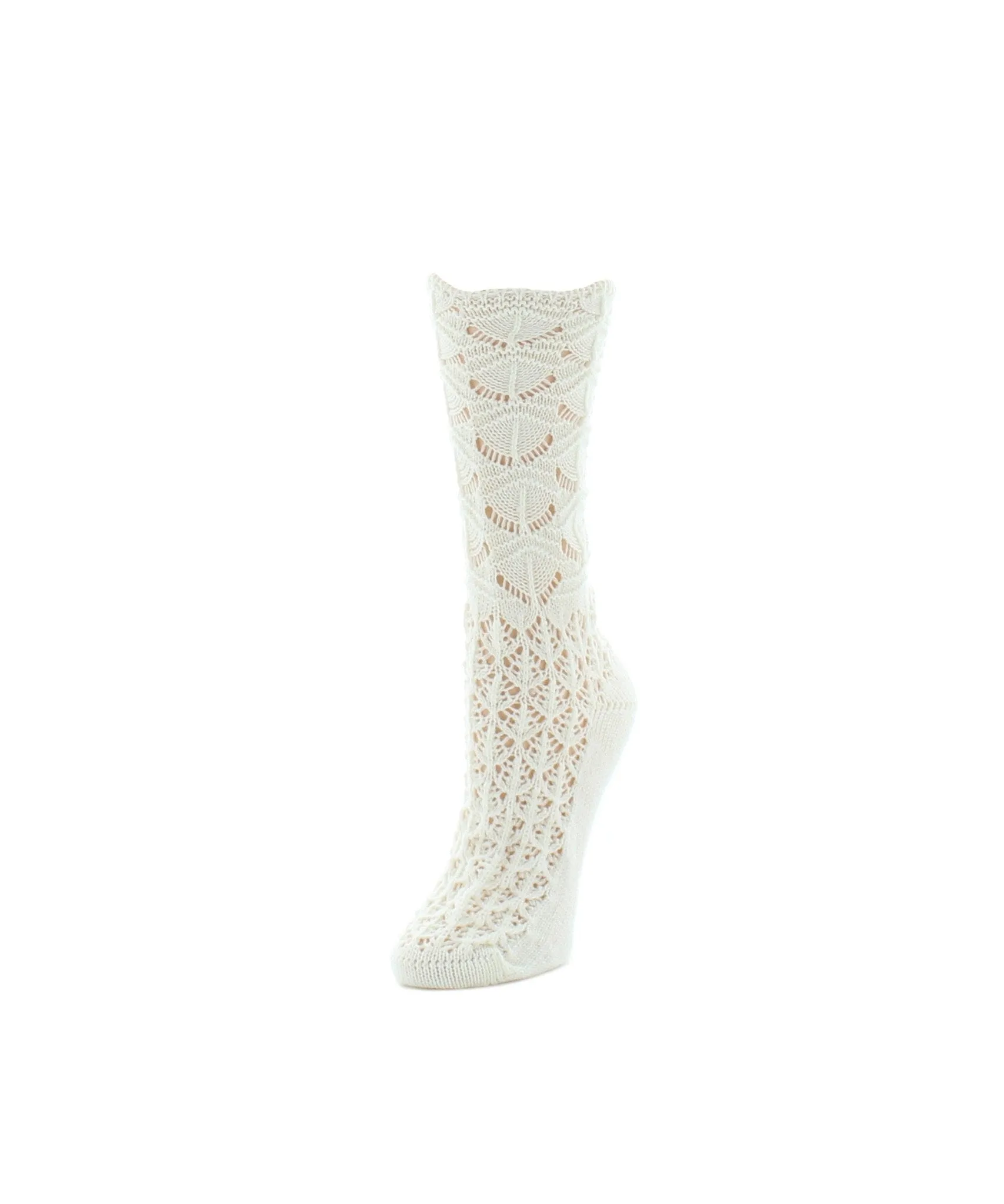 Women's Waves Chunky Open Knit Crew Socks sold by MeMoi product image thumbnail 2