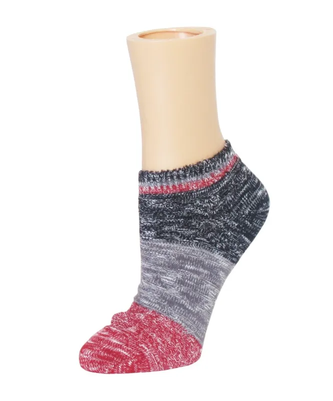 Space Block Low-Cut Cotton Blend Workout Socks sold by MeMoi