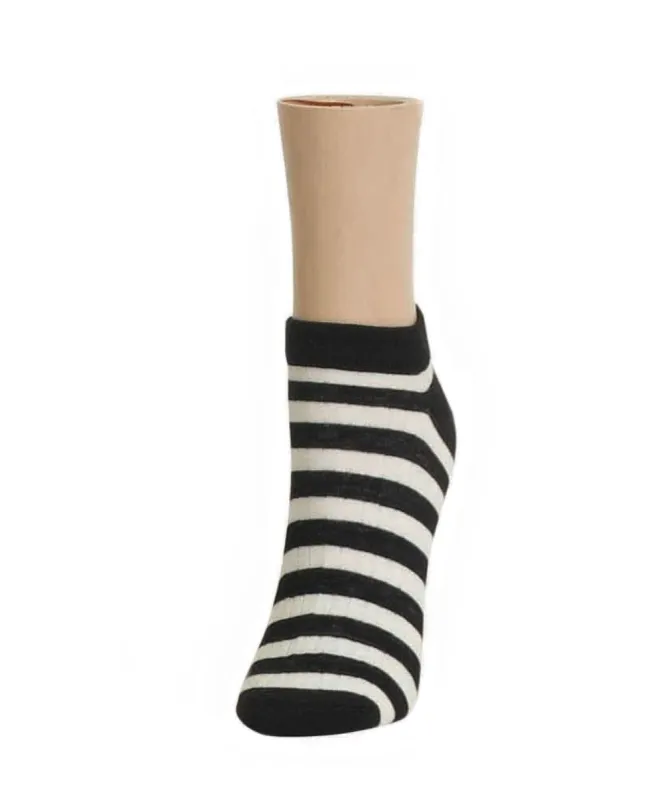 Color Striped Low-Cut Women's Anklet Socks sold by MeMoi