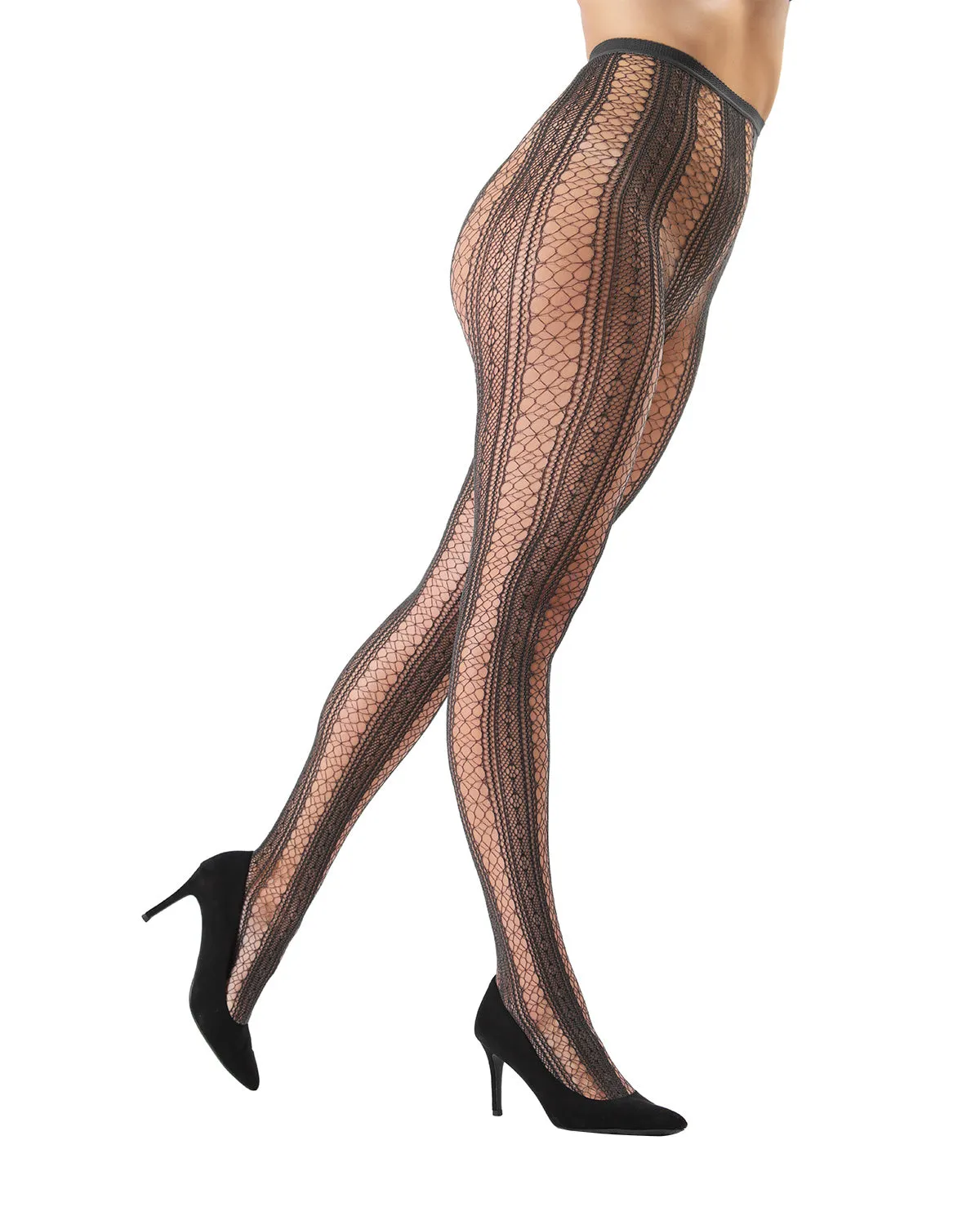 Epic Stripe Glamour Fishnet Tights sold by MeMoi product image thumbnail 5