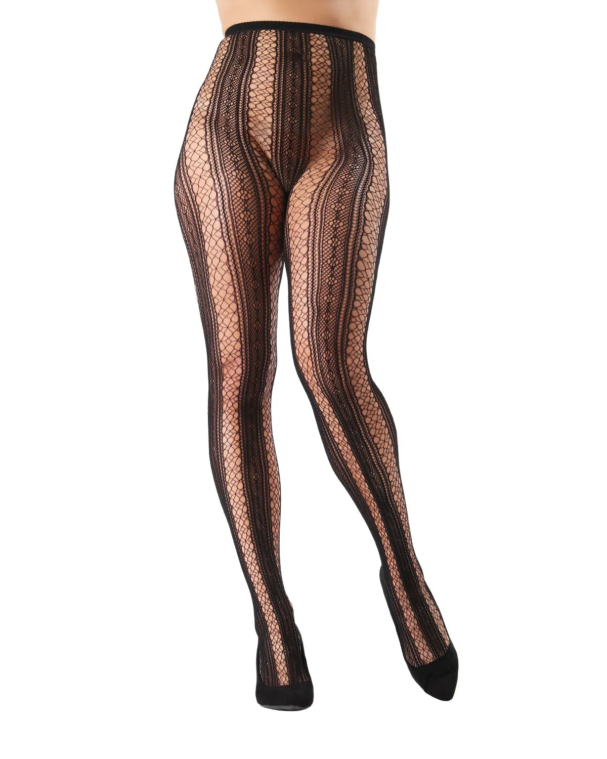 Epic Stripe Glamour Fishnet Tights sold by MeMoi product image thumbnail 2