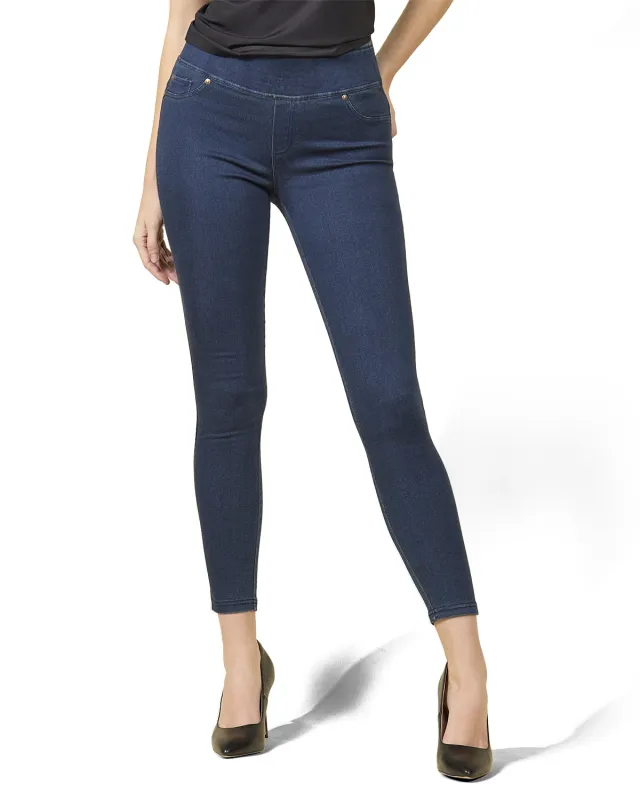 Dark Wash Bamboo Blend Denim Jeggings made by MeMoi