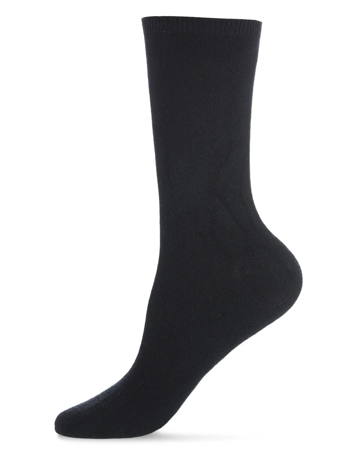 Women's 2 Pair Pack Bamboo Blend Flat Crew Socks sold by MeMoi