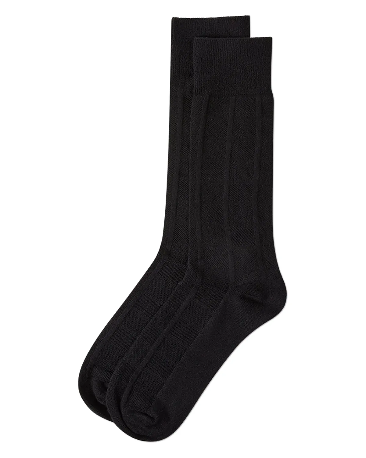 Men's Bamboo Blend Solid Plaid Crew Socks sold by MeMoi product image thumbnail 4