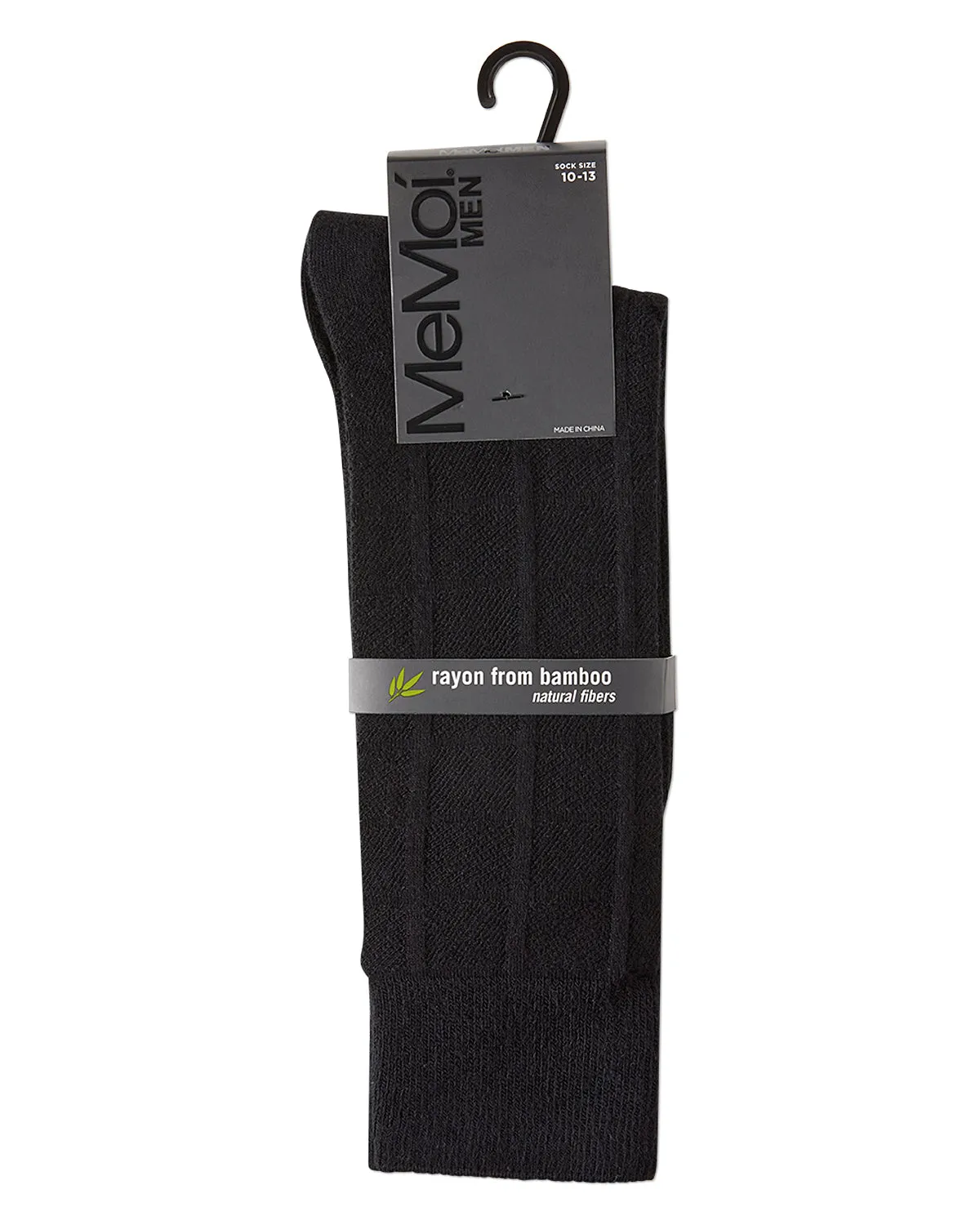 Men's Bamboo Blend Solid Plaid Crew Socks sold by MeMoi product image thumbnail 3