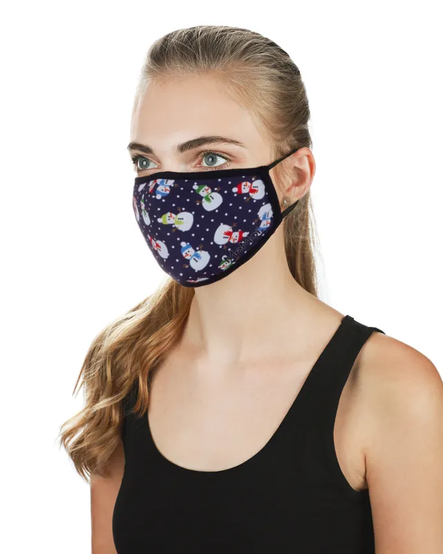 Happy Snowman Unisex Face Covering sold by MeMoi