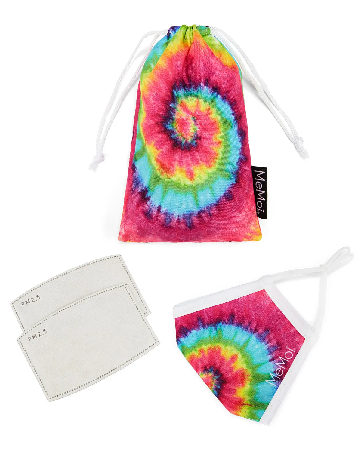 Pastel Groovy Tie-Dye Unisex Face Covering sold by MeMoi product image thumbnail 2