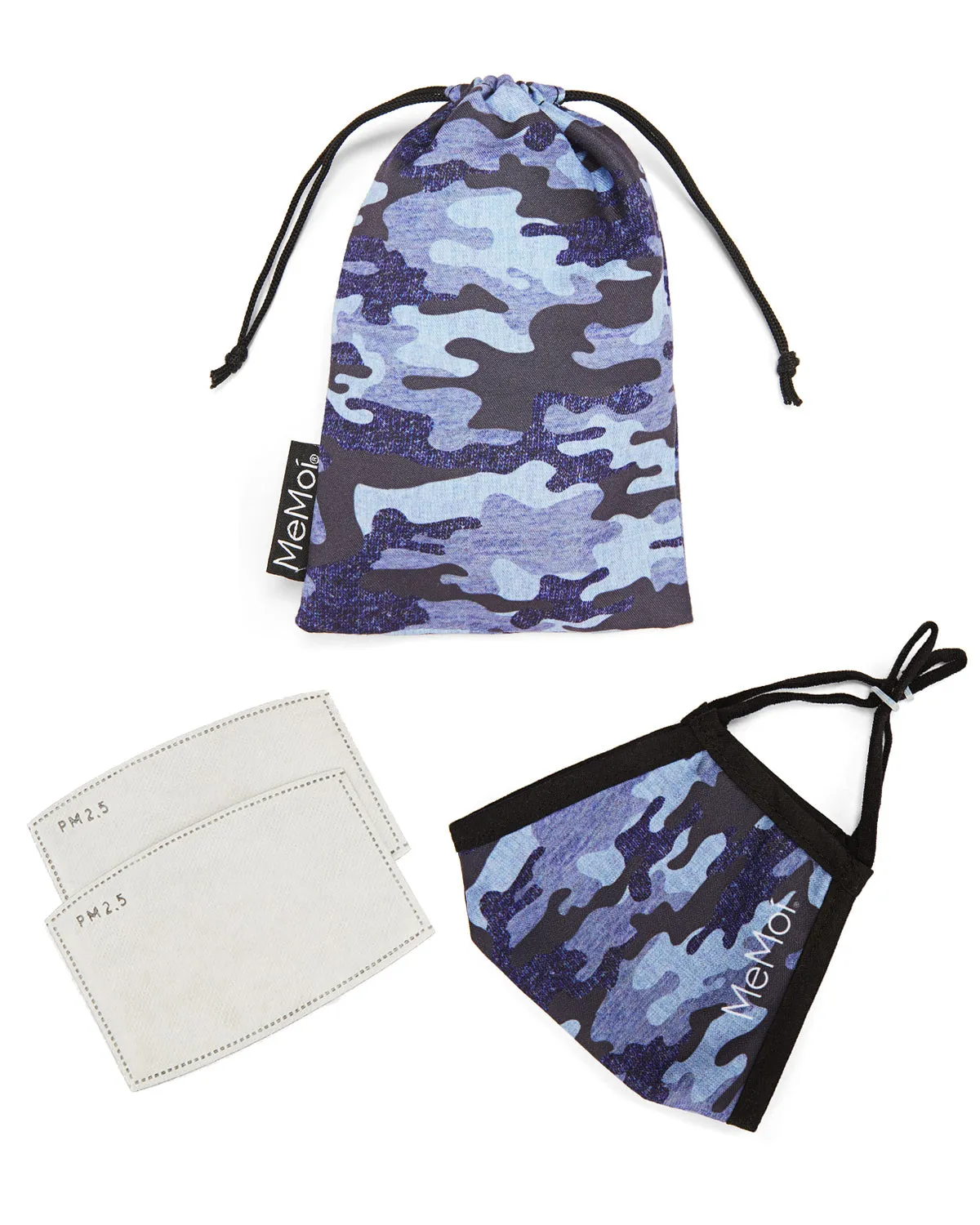 Navy Camo Unisex Face Covering sold by MeMoi product image thumbnail 2
