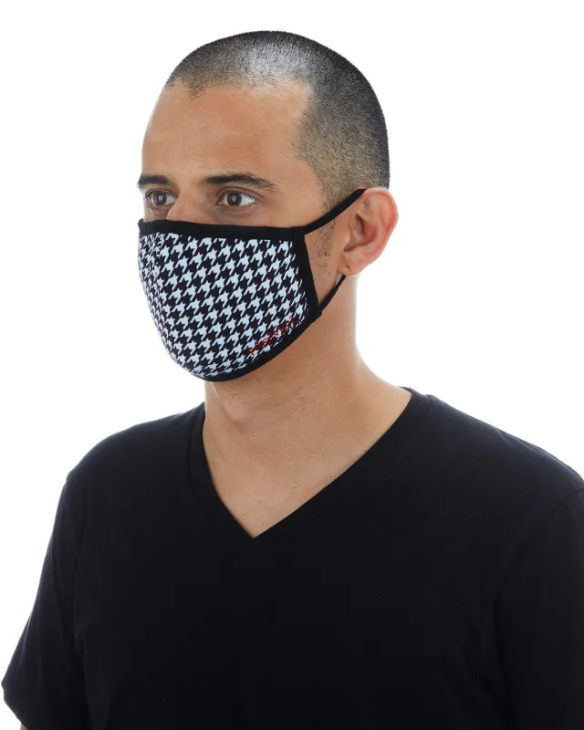 Houndstooth Unisex Face Covering sold by MeMoi