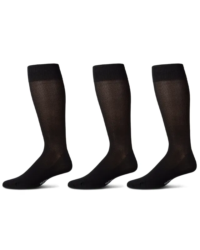 Pique Men's Mercerized Cotton Socks 3-Pack sold by MeMoi