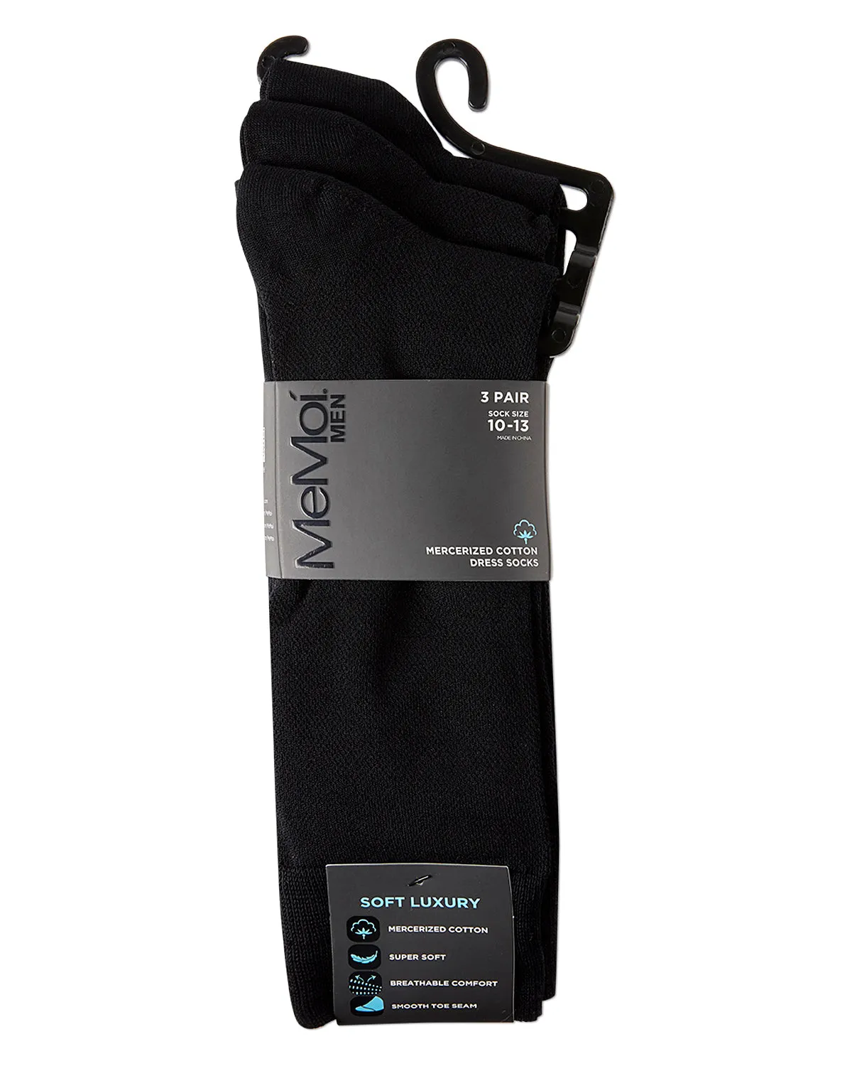 Pique Men's Mercerized Cotton Socks 3-Pack sold by MeMoi product image thumbnail 5