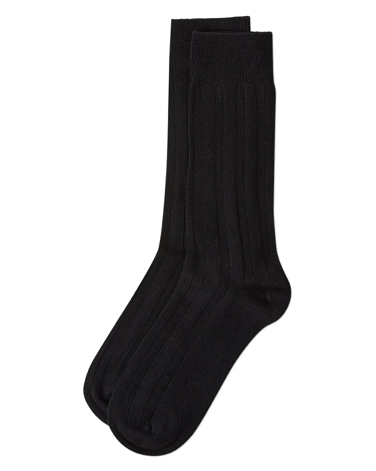 Men's Bamboo Blend Solid Woven Ribbed Crew Socks sold by MeMoi product image thumbnail 4