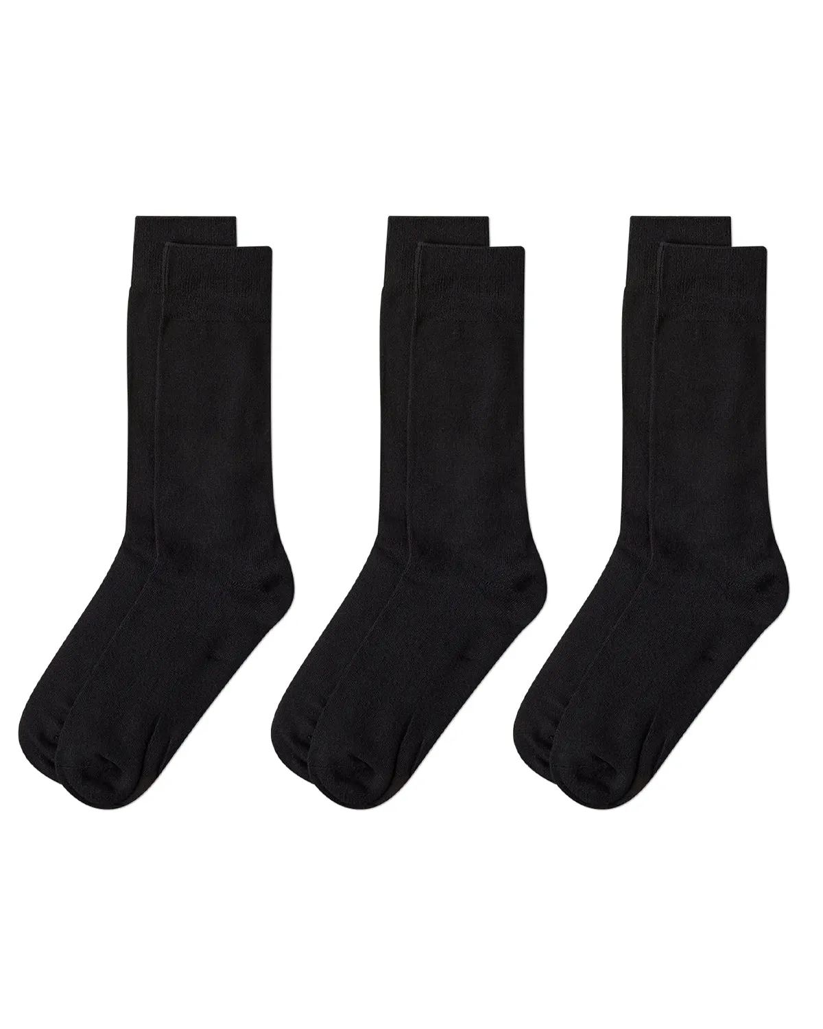Men's 3 Pair Pack Bamboo Blend Flat Knit Socks sold by MeMoi product image thumbnail 4