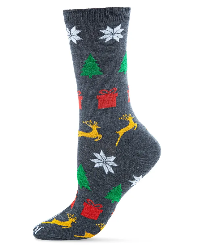 Women's Holiday Icons Crew Socks sold by MeMoi