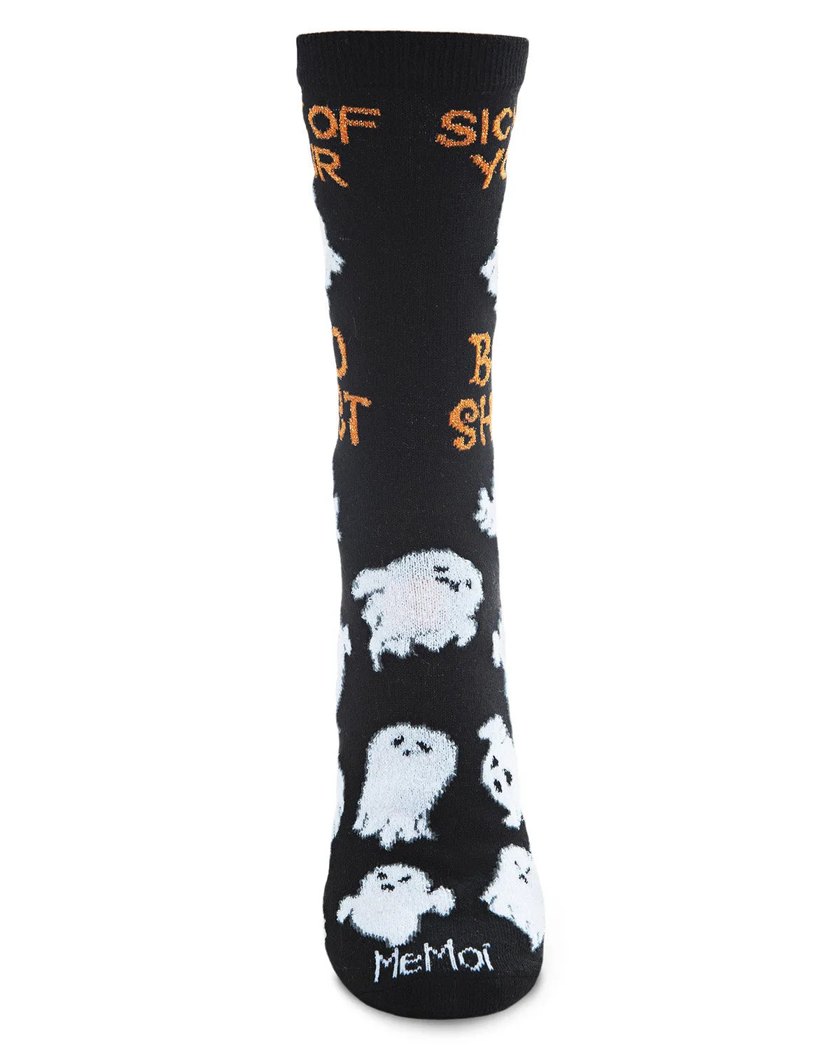 Sick of Your Boo Sheet Ghostly Crew Socks sold by MeMoi product image thumbnail 2