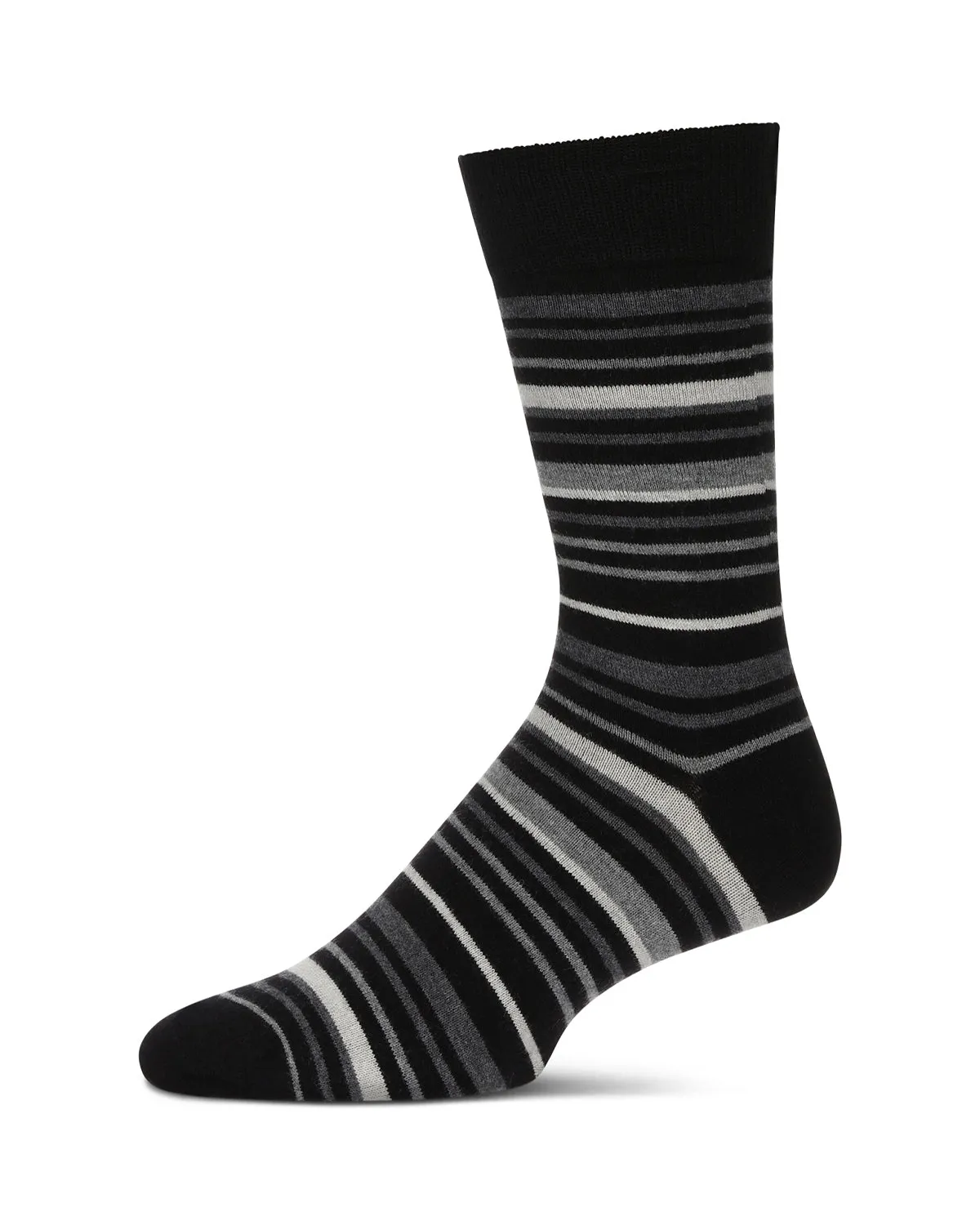 Men's Slick Stripes Luxuriously Soft Cashmere Blend Crew Socks sold by MeMoi product image thumbnail 2