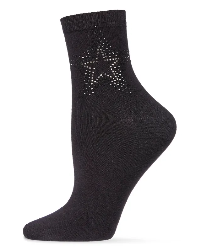 Women's Starstruck Rhinestone Embellished Anklet Sock sold by MeMoi