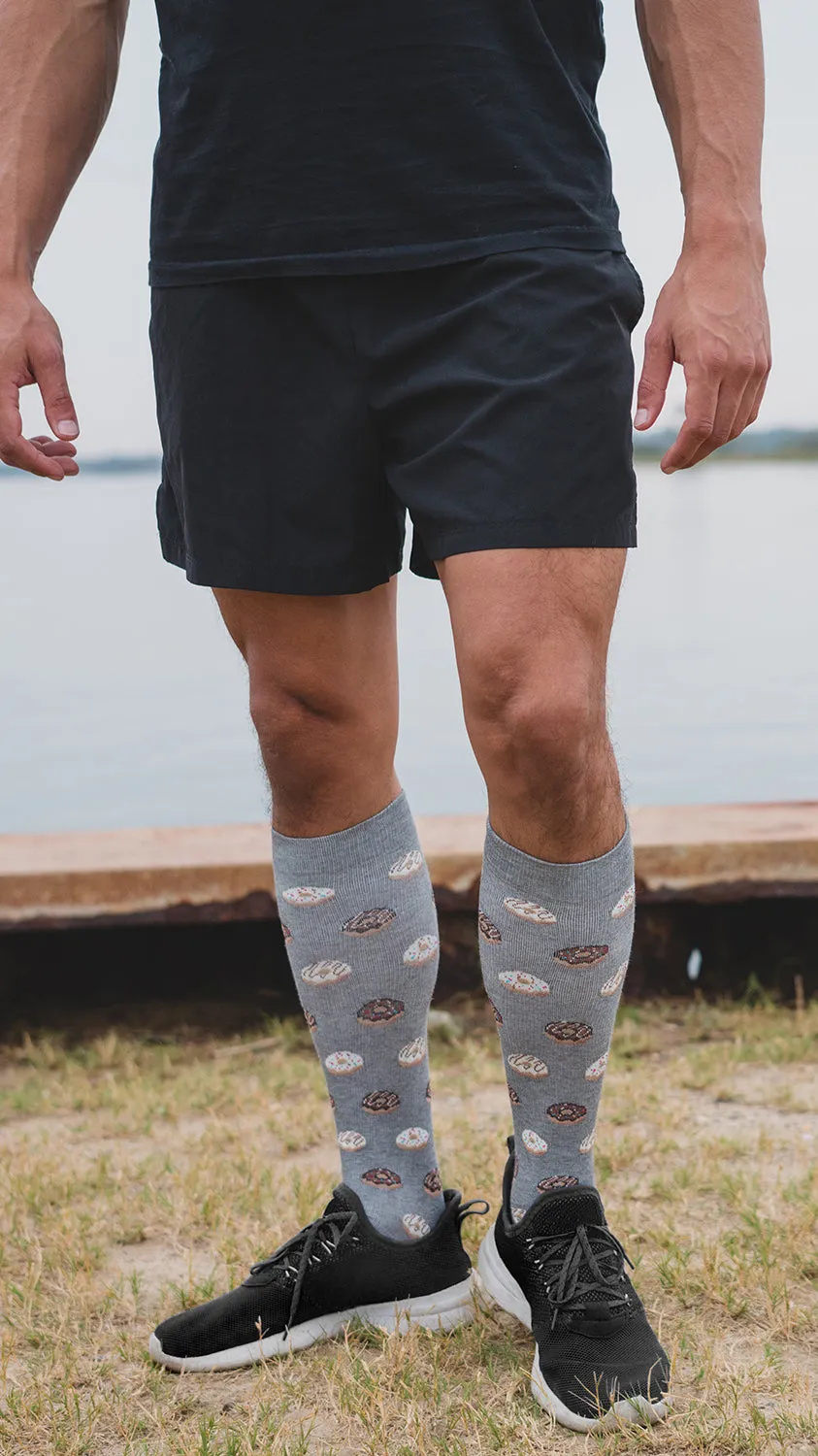 Men's Donuts Bamboo Blend 8-15mmHg Graduated Compression Socks sold by MeMoi product image thumbnail 4