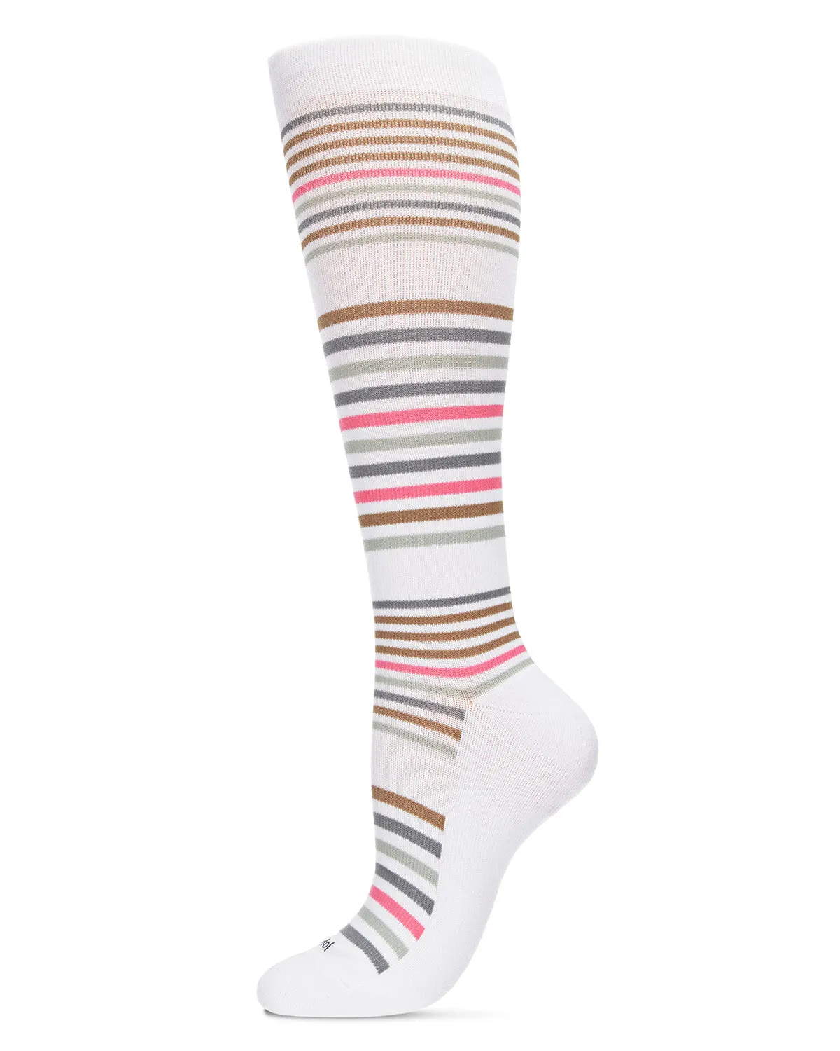 Women's Classic Stripes Bamboo Blend 8-15mmHg Graduated Compression Socks sold by MeMoi product image thumbnail 3
