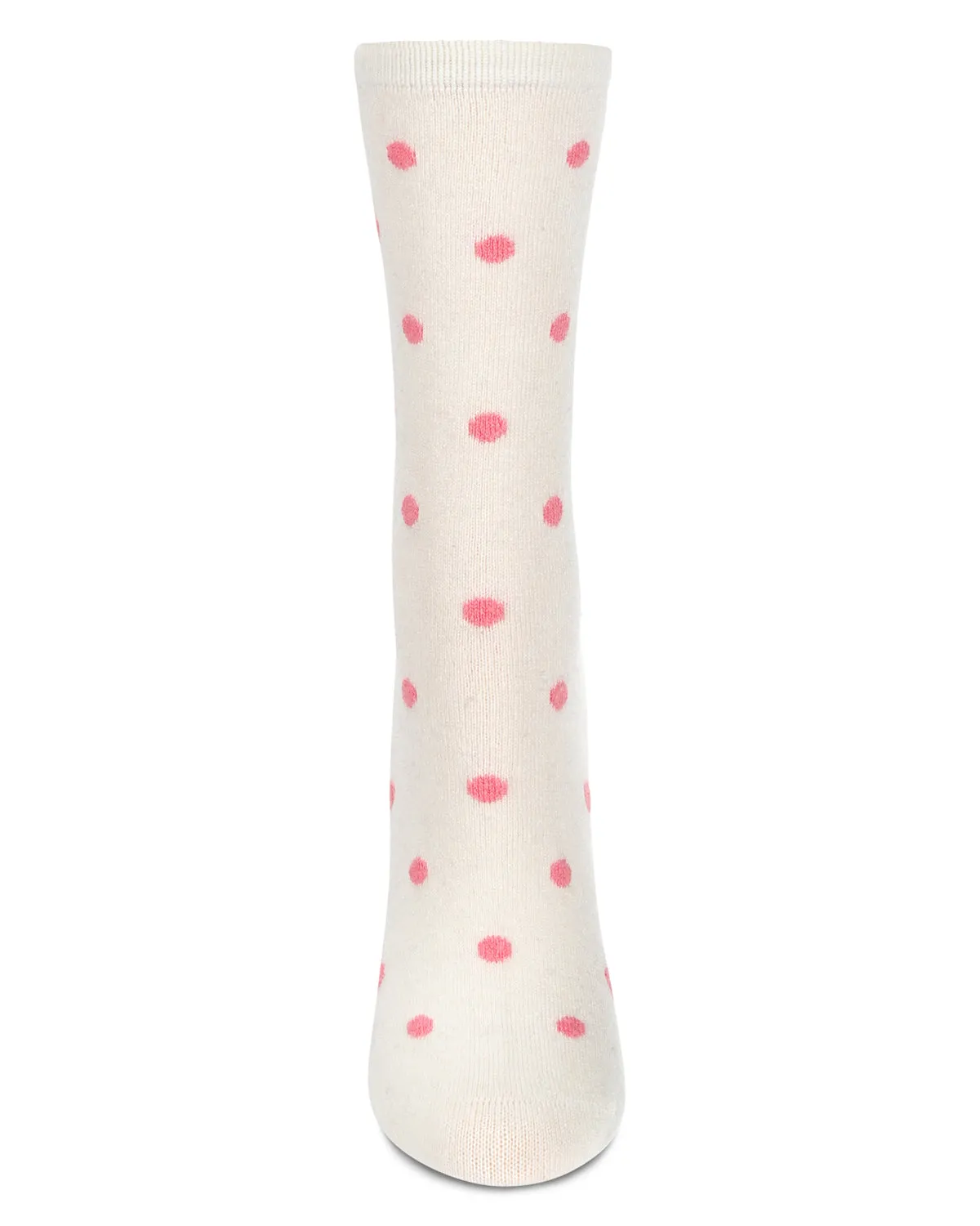 Women's Pretty in Polka Dots Cashmere Blend Crew Socks sold by MeMoi product image thumbnail 4