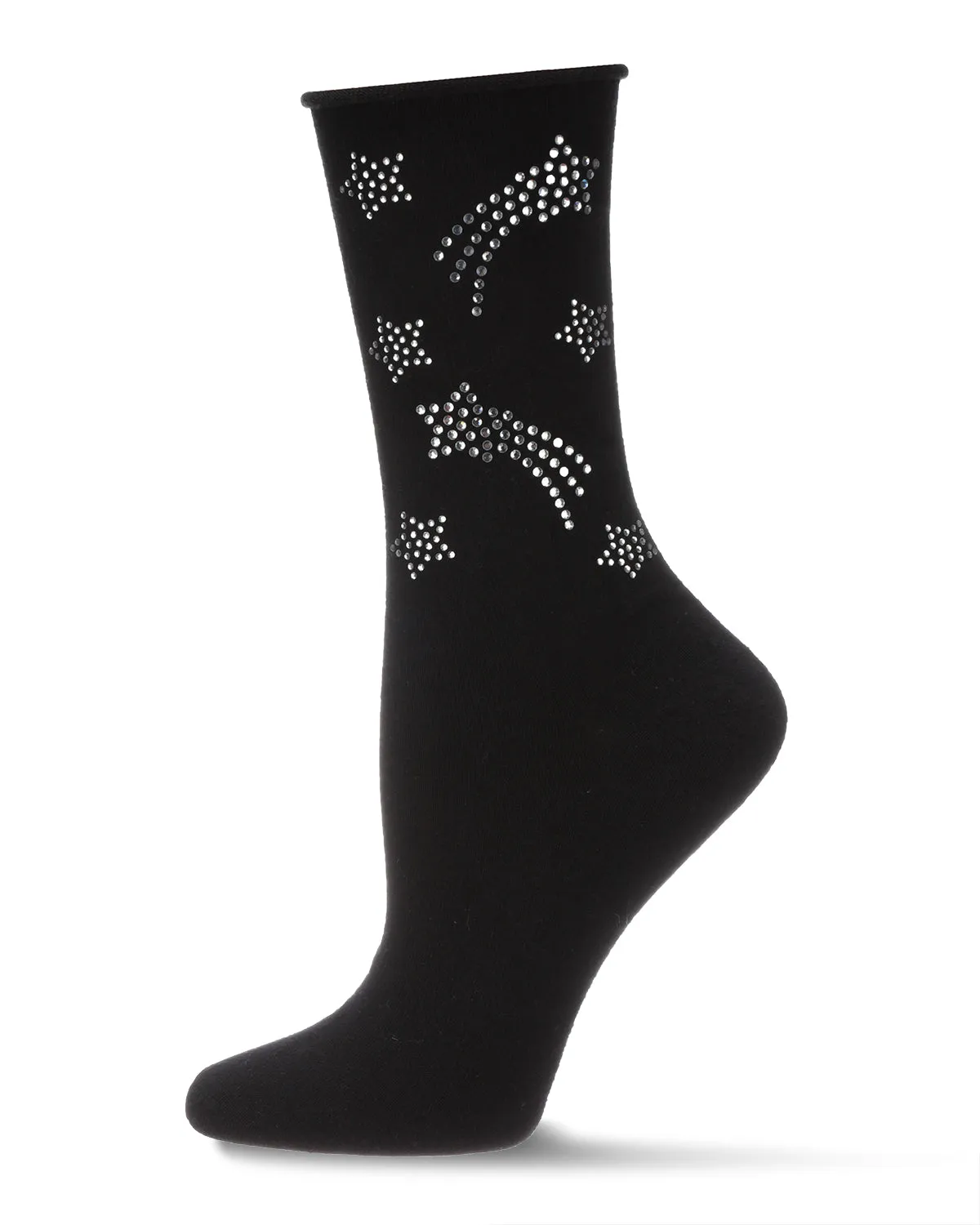 Women's Shooting Star Fashion Cotton Blend Crew Sock sold by MeMoi