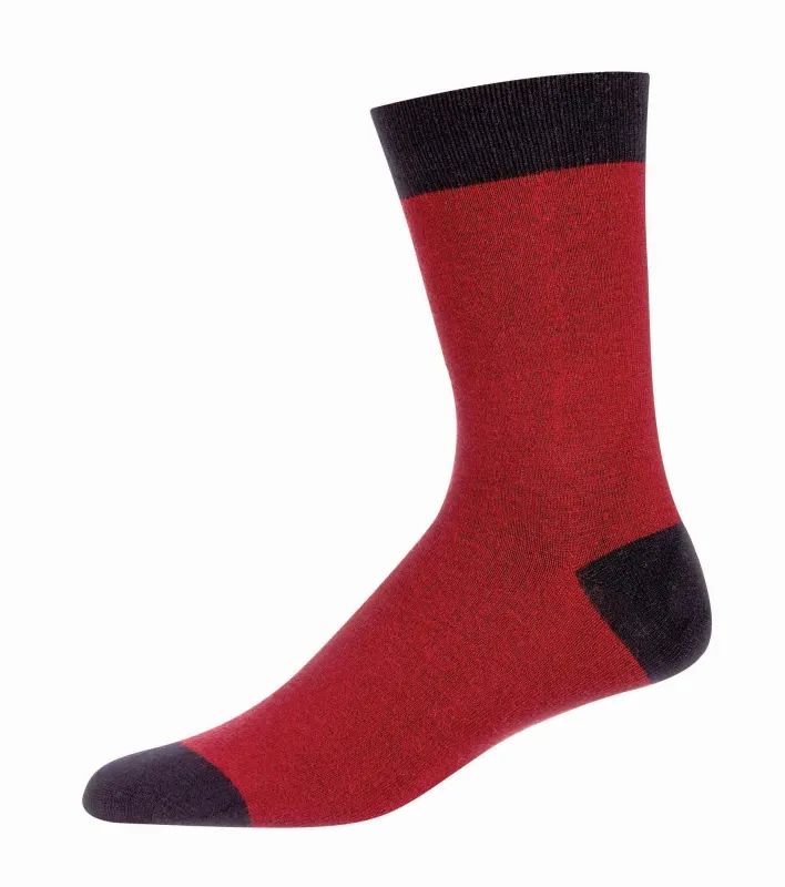 Men's Fancy Heels Luxuriously Soft Cashmere Blend Crew Socks sold by MeMoi