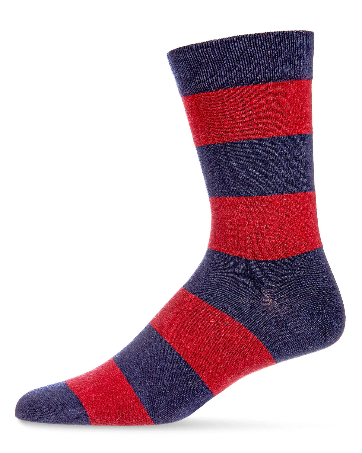Men's Rugby Striped Luxuriously Soft Cashmere Blend Crew Socks sold by MeMoi product image thumbnail 2