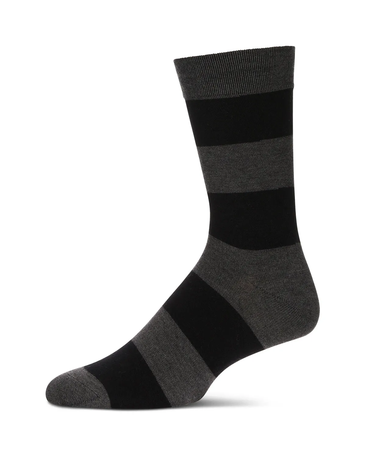 Men's Rugby Striped Luxuriously Soft Cashmere Blend Crew Socks sold by MeMoi