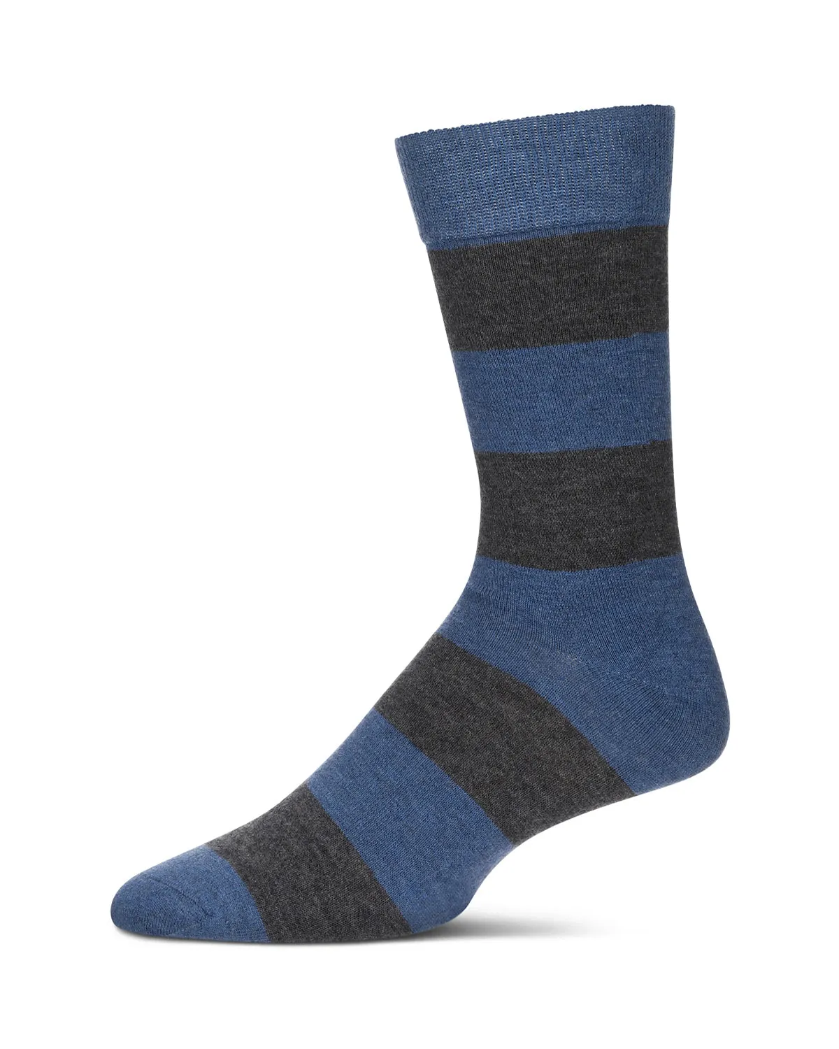 Men's Rugby Striped Luxuriously Soft Cashmere Blend Crew Socks sold by MeMoi product image thumbnail 3