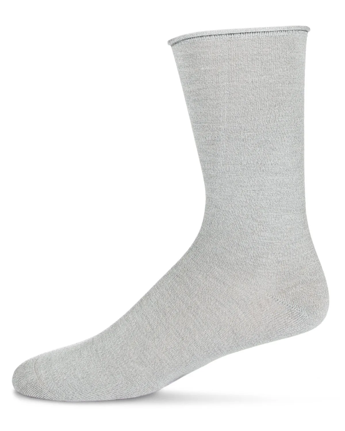 Women's Essential Roll Cuff Bamboo Blend Crew Socks sold by MeMoi product image thumbnail 2