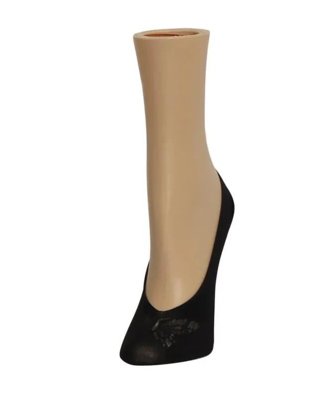 Women's Butterfly Front No Show Liner Socks sold by MeMoi