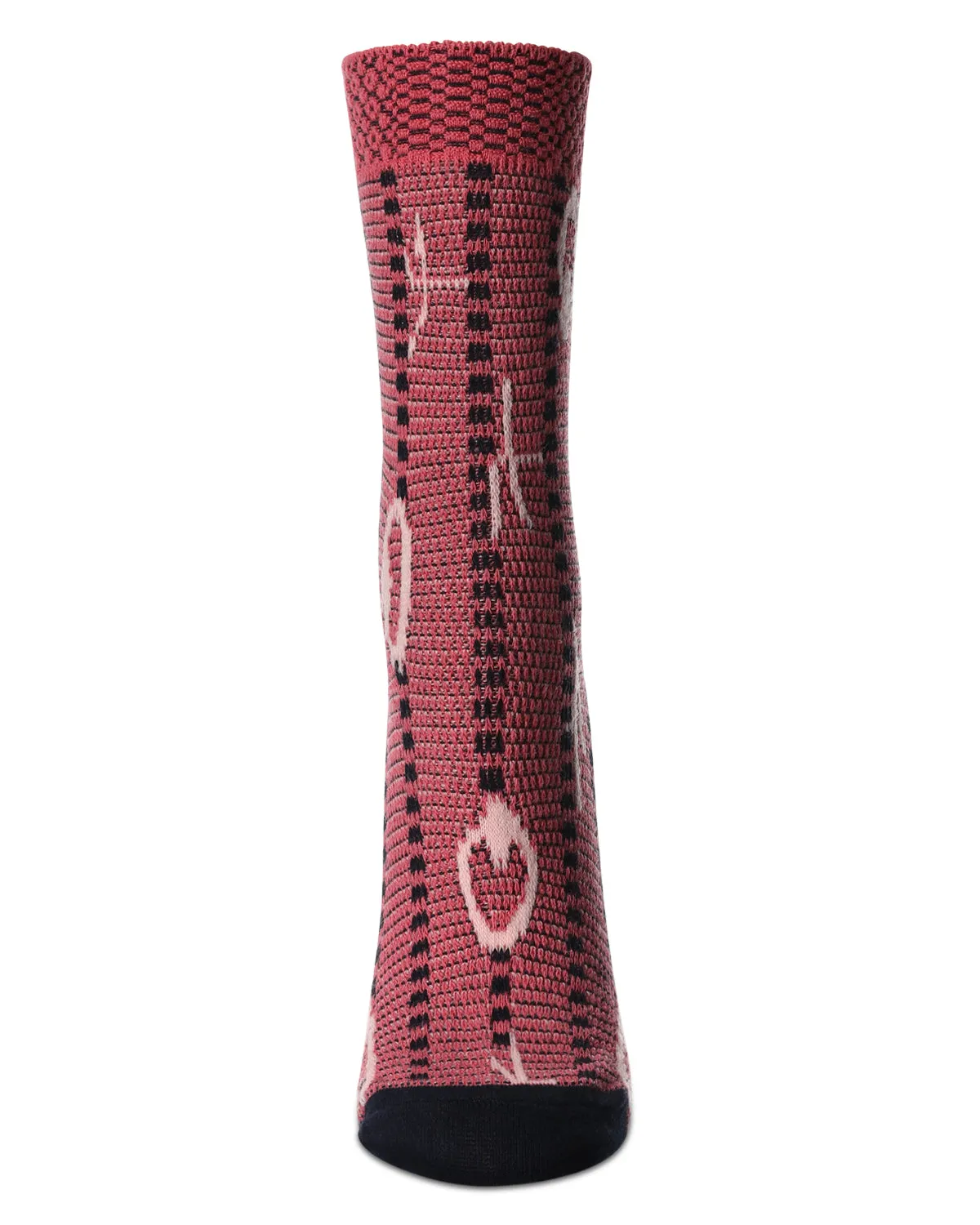 Women's Beautiful Peacock Pattern Soft-Fit Crew Sock sold by MeMoi product image thumbnail 4