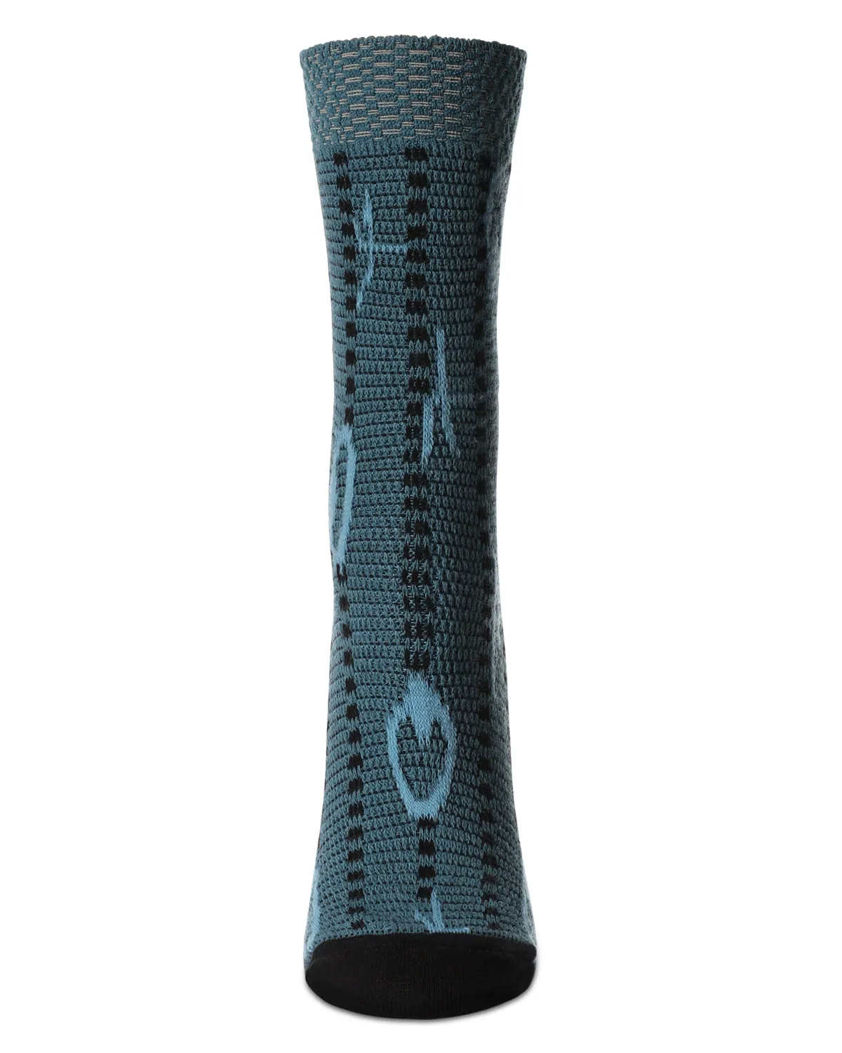 Women's Beautiful Peacock Pattern Soft-Fit Crew Sock sold by MeMoi product image thumbnail 5