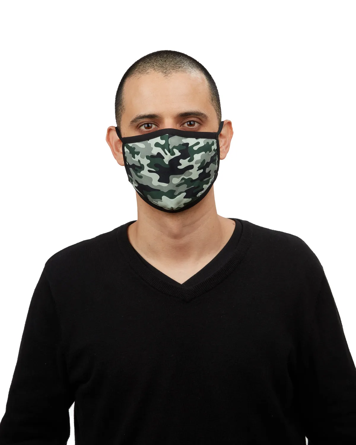 Camo Fashion Face Covering with 5-Layer Filter Inserts sold by MeMoi