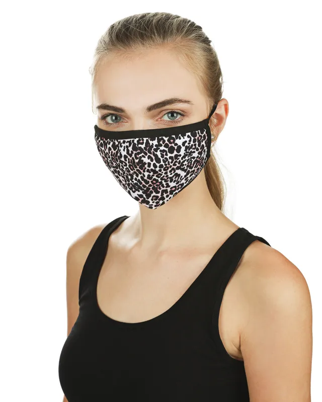 Leopard Print Fashion Face Covering with 5-Layer Filter Inserts sold by MeMoi
