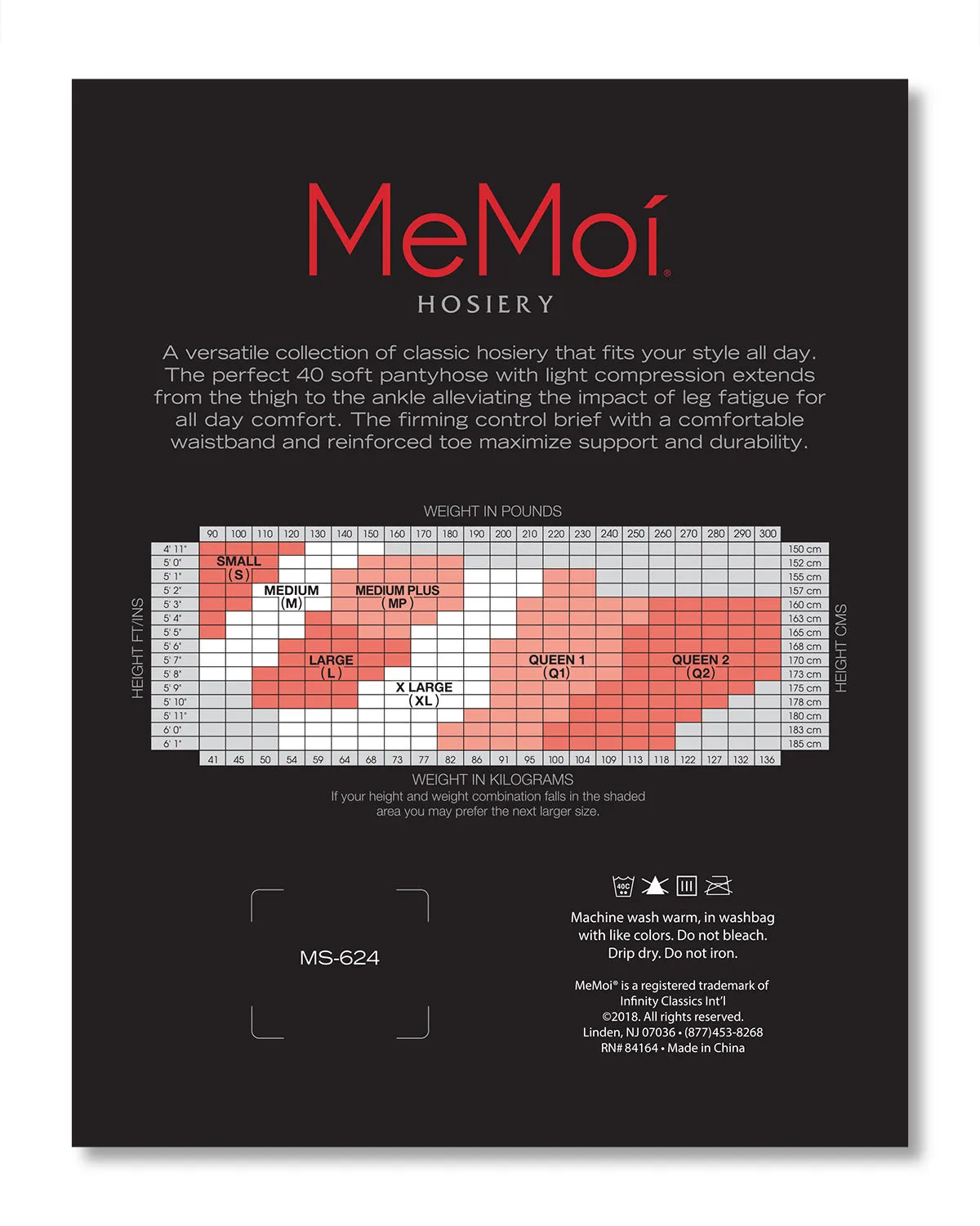 Perfect 40 Sheer Matte Light Compression Pantyhose sold by MeMoi product image thumbnail 5