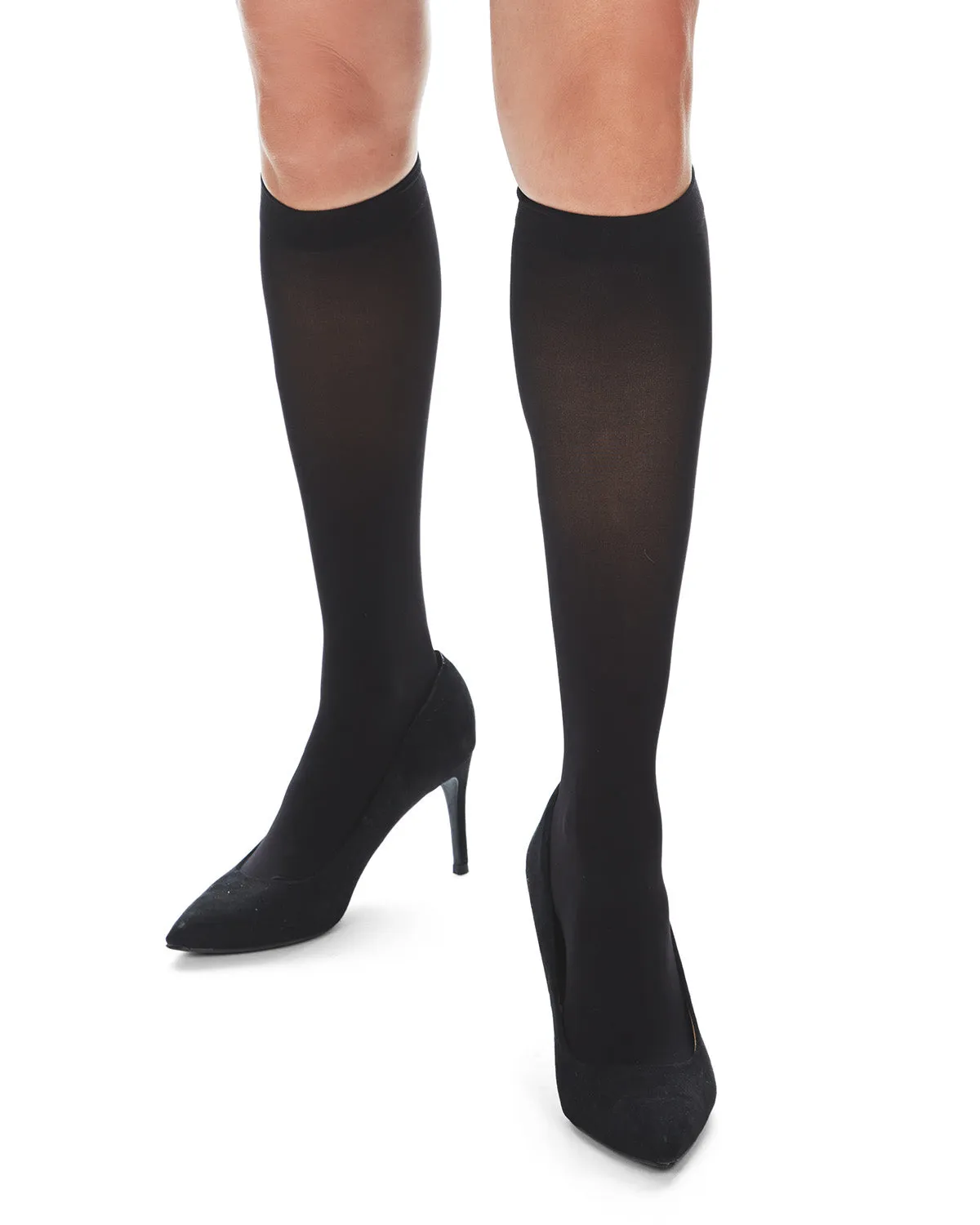 Women's Microfiber Opaque 60 Denier Knee Highs sold by MeMoi product image thumbnail 4