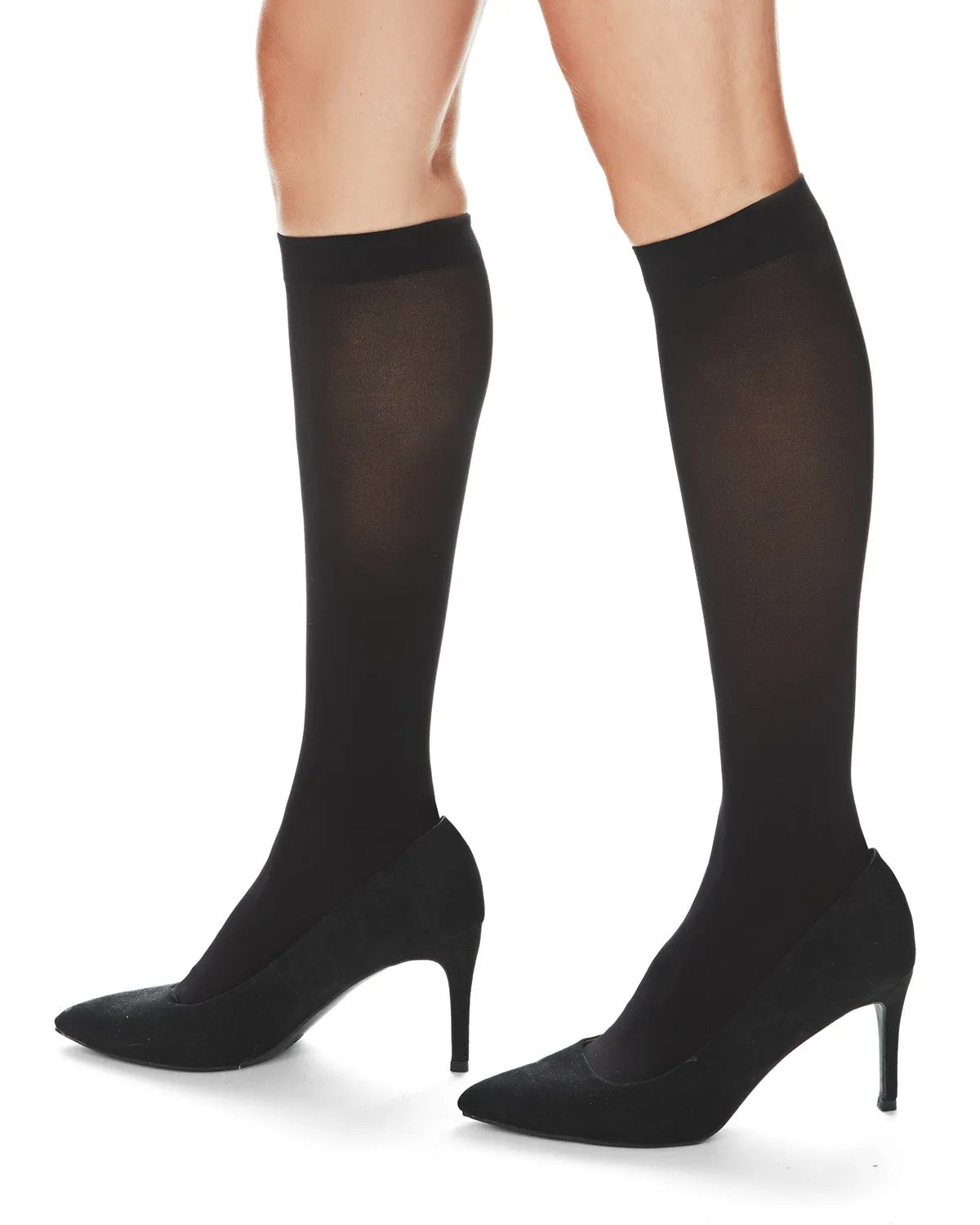 Women's Microfiber Opaque 60 Denier Knee Highs sold by MeMoi product image thumbnail 5