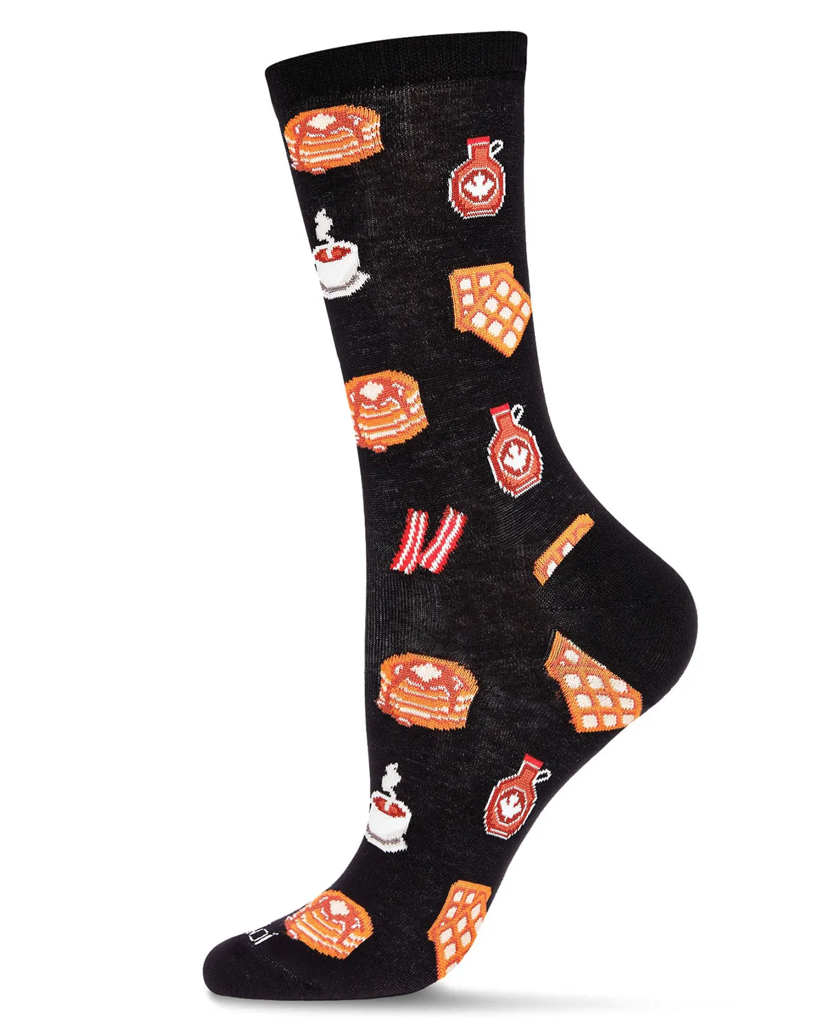 Breakfast of Champions Bamboo Blend Crew Socks sold by MeMoi