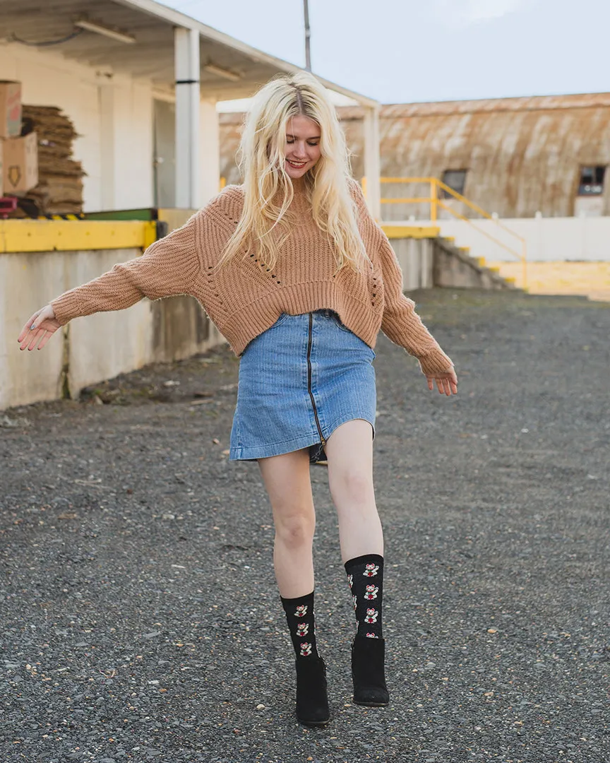 Maneki-Neko Bamboo Blend Crew Socks sold by MeMoi product image thumbnail 2