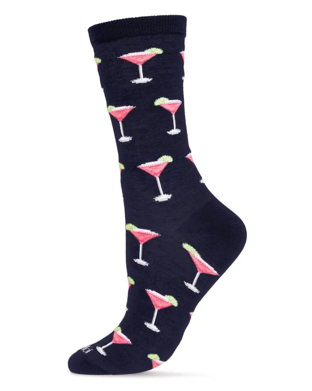 Cosmopolitan Bamboo Blend Crew Socks sold by MeMoi