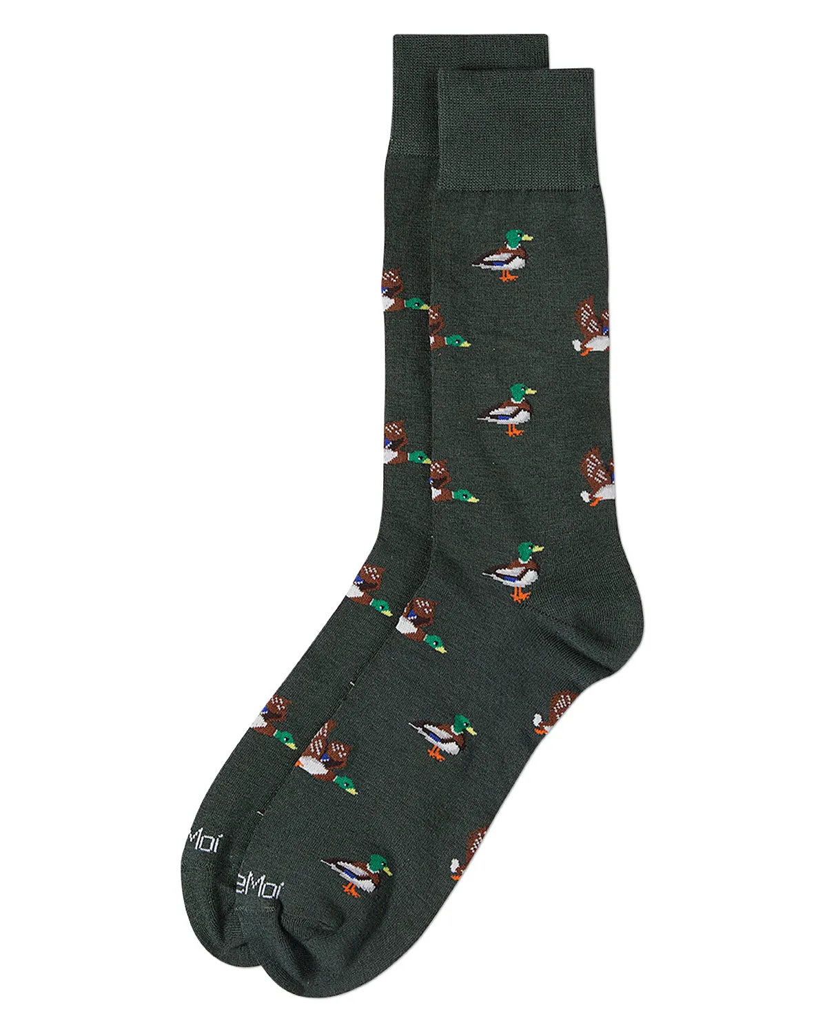 Men's "Mallard Most Fowl" Rayon from Bamboo Blend Novelty Crew Sock sold by MeMoi product image thumbnail 4