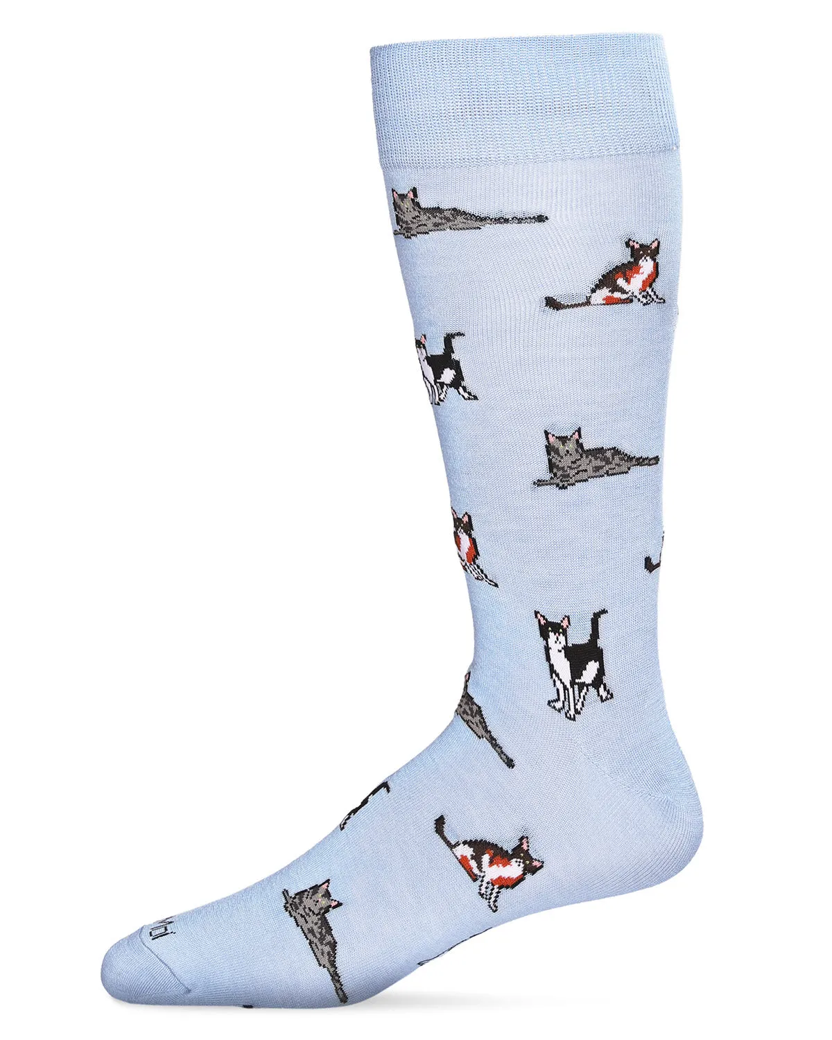 Men's Hip Cool Cats Bamboo Blend Novelty Crew Sock sold by MeMoi product image thumbnail 5