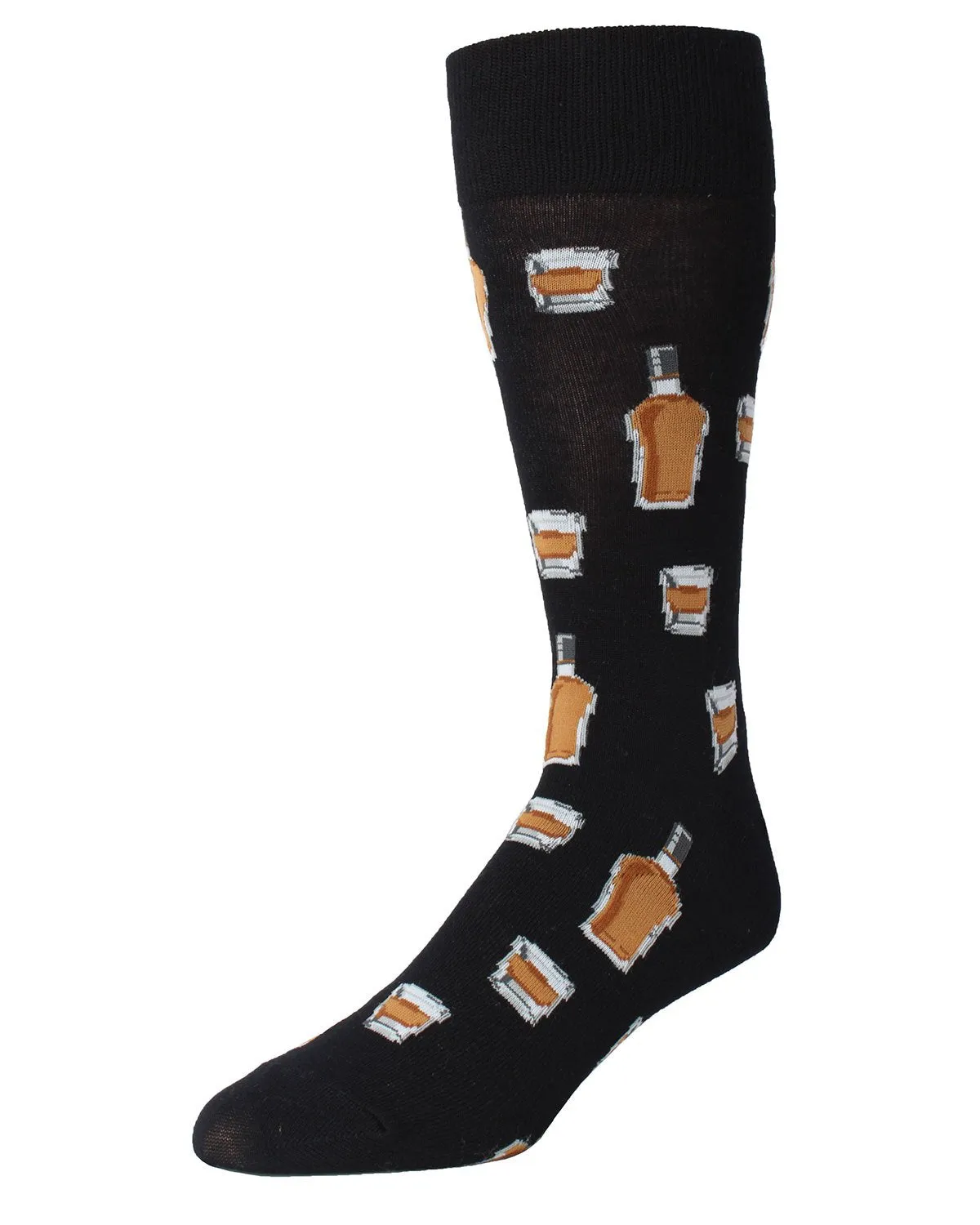 Whiskey Bar Conversational Bamboo Blend Men's Socks sold by MeMoi product image thumbnail 4